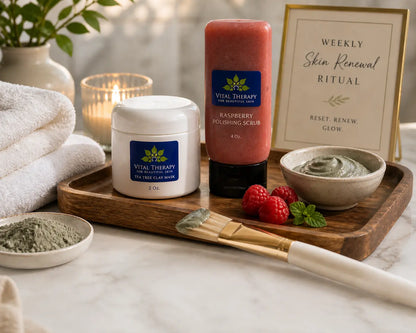 Vital Therapy Weekly Skincare Routine Set | Exfoliate & Purify | Made In The USA Vital Therapy